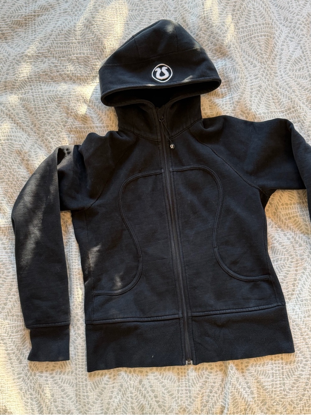 Lululemon Vintage Scuba Hoodie (Remix) Black Size 8 Y2K